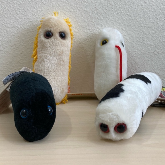 Giant Microbes Other - Giant Microbes Plush Plague Mad Cow Salmonella Stomach Ache Science Medical Gift